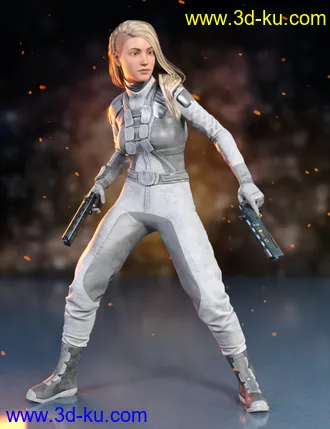 3D打印模型Sci-Fi Gravity Suit Outfit for Genesis 8 and 8.1 Females的图片