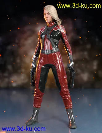 3D打印模型Sci-Fi Gravity Suit Outfit for Genesis 8 and 8.1 Females的图片