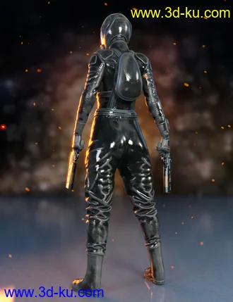 3D打印模型Sci-Fi Gravity Suit Outfit for Genesis 8 and 8.1 Females的图片