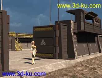 3D打印模型Sci-Fi Perimeter Walls的图片