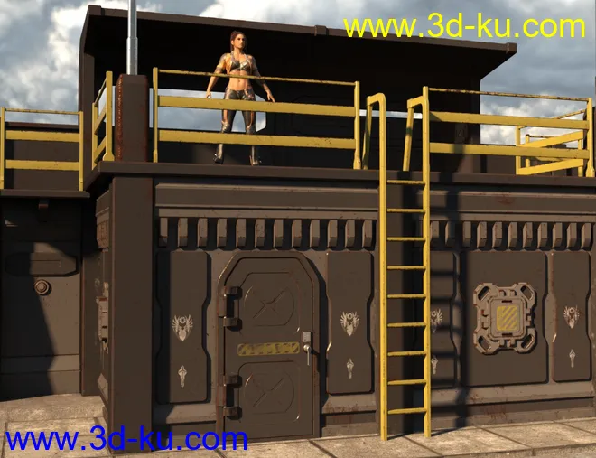 Sci-Fi Perimeter Walls模型的图片6