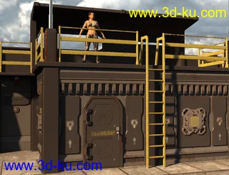 3D打印模型Sci-Fi Perimeter Walls的图片