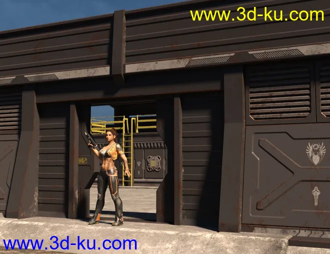 Sci-Fi Perimeter Walls模型的图片7