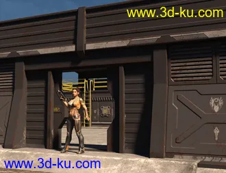 3D打印模型Sci-Fi Perimeter Walls的图片