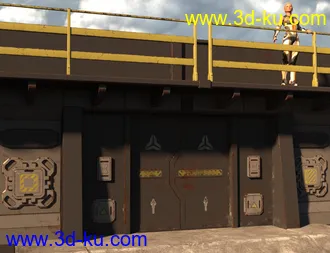 3D打印模型Sci-Fi Perimeter Walls的图片