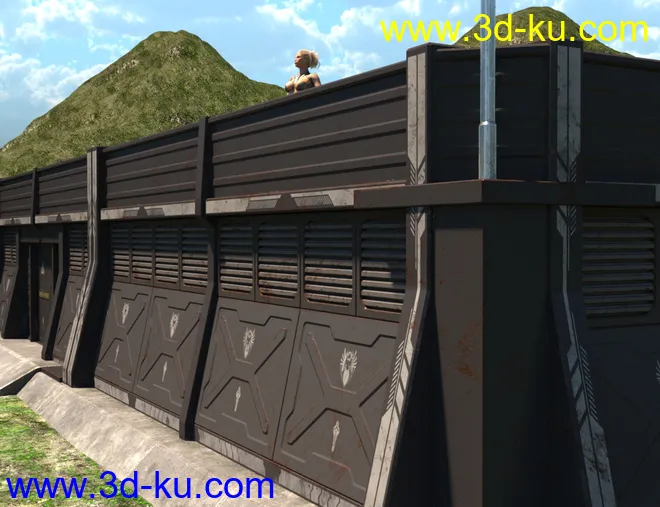 Sci-Fi Perimeter Walls模型的图片12