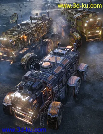 3D打印模型Sci-fi Rover Titan Loyal Cross的图片