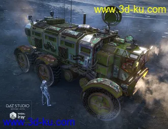 3D打印模型Sci-fi Rover Titan Loyal Cross的图片