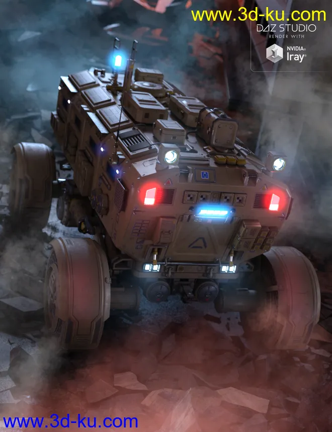 Sci-fi Rover trailer模型的图片5