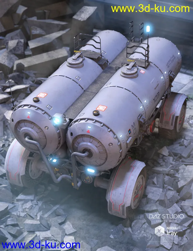 Sci-fi Rover trailer模型的图片6