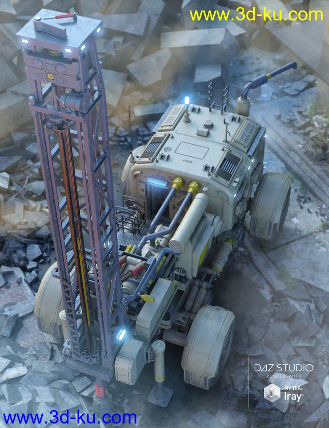 Sci-fi Rover trailer模型的图片7