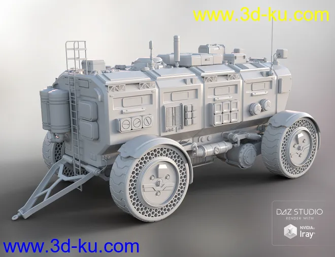 Sci-fi Rover trailer模型的图片8