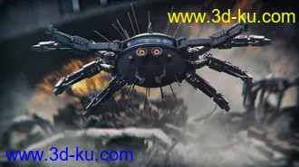 3D打印模型Sci-fi Spider的图片