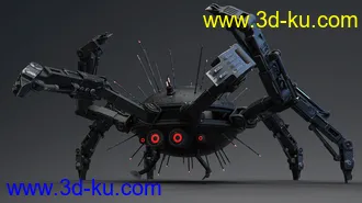 3D打印模型Sci-fi Spider的图片