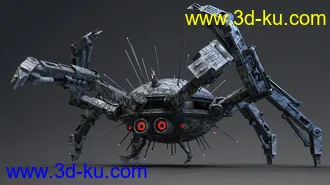 3D打印模型Sci-fi Spider的图片