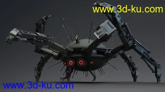 3D打印模型Sci-fi Spider的图片