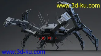 3D打印模型Sci-fi Spider的图片