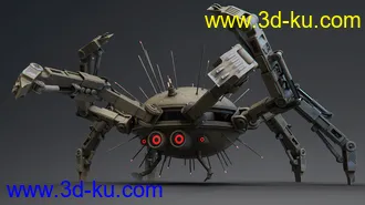 3D打印模型Sci-fi Spider的图片