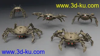3D打印模型Sci-fi Spider的图片