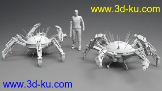 3D打印模型Sci-fi Spider的图片