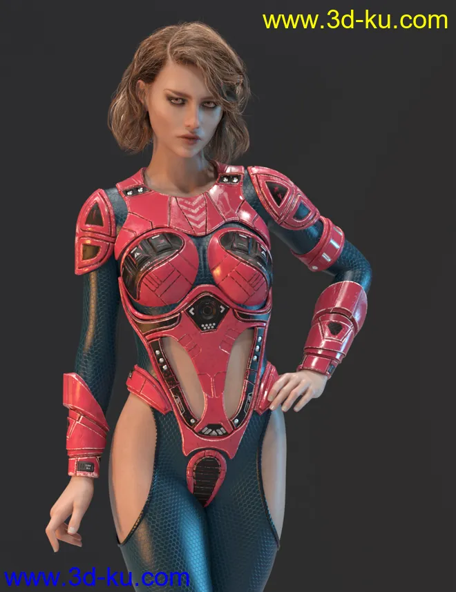 Sci-fi Suit for Genesis 8 Females模型的图片1