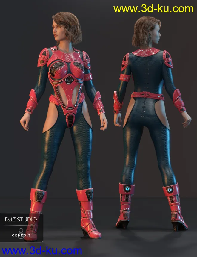 Sci-fi Suit for Genesis 8 Females模型的图片5