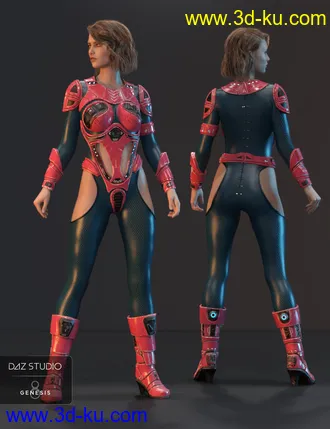 3D打印模型Sci-fi Suit for Genesis 8 Females的图片