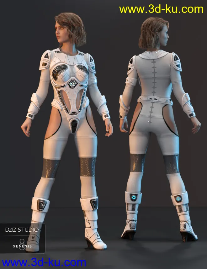 Sci-fi Suit for Genesis 8 Females模型的图片7