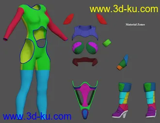 3D打印模型Sci-fi Suit for Genesis 8 Females的图片