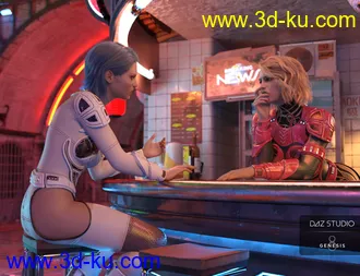 3D打印模型Sci-fi Suit for Genesis 8 Females的图片