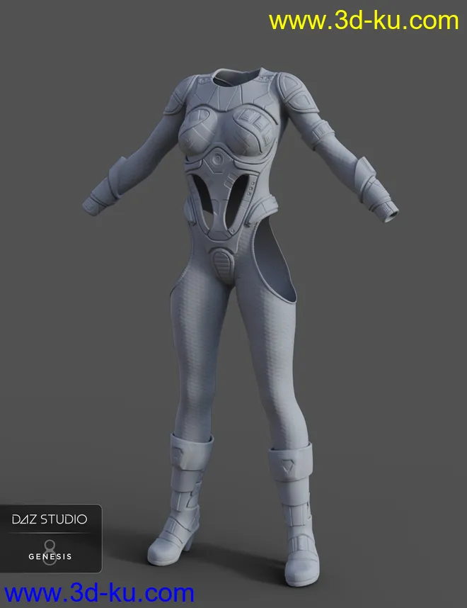 Sci-fi Suit for Genesis 8 Females模型的图片17