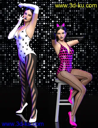 3D打印模型Secret Party Outfit Set for Genesis 8 and Genesis 8.1 Females的图片