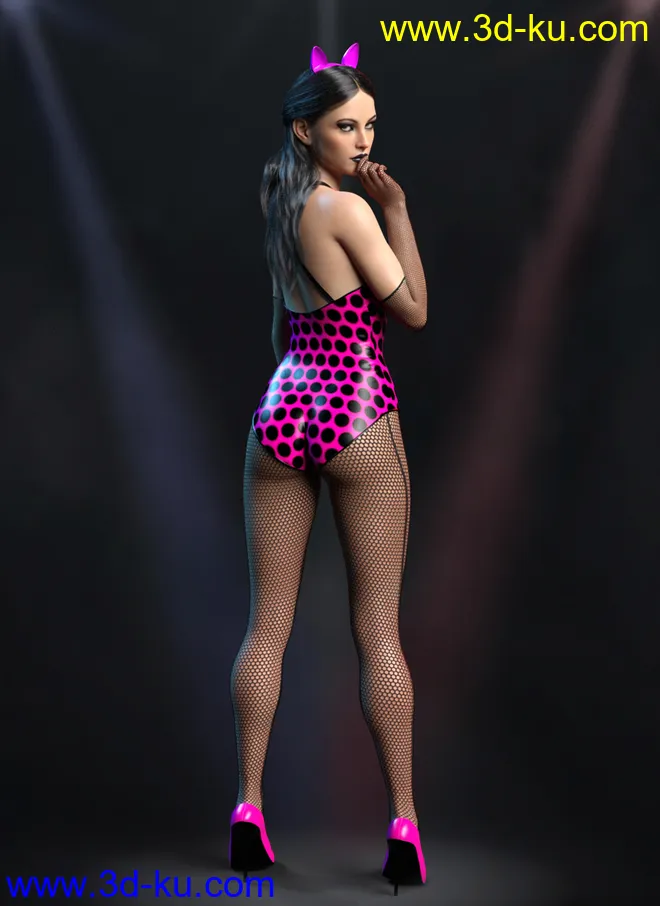 Secret Party Outfit Set for Genesis 8 and Genesis 8.1 Females模型的图片6