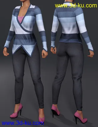 3D打印模型Seija Outfit for Genesis 8 Female(s)的图片