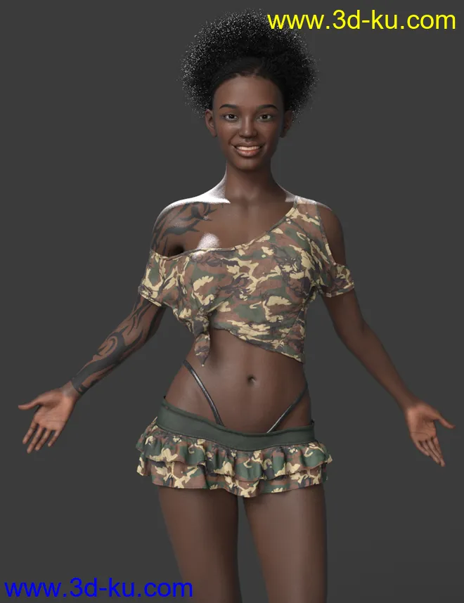 Sera HD for Genesis 8.1 Female模型的图片6