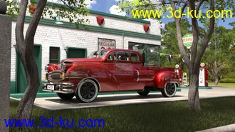 3D打印模型Servico Vintage Gas Station的图片