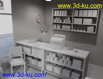 3D打印模型Servico Vintage Gas Station的图片