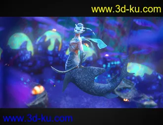 3D打印模型Shark Tail for Genesis 8 Males的图片