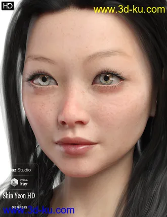 Shin Yeon HD for Genesis 8 Female模型的图片8