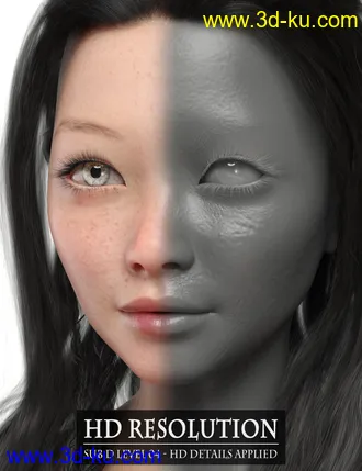 3D打印模型Shin Yeon HD for Genesis 8 Female的图片