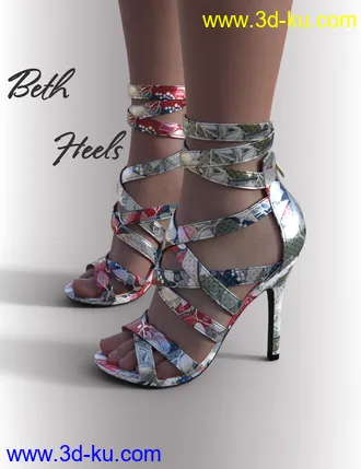 3D打印模型Shoes ReMake 2 for Genesis 8.1 Females的图片