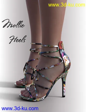 3D打印模型Shoes ReMake 2 for Genesis 8.1 Females的图片