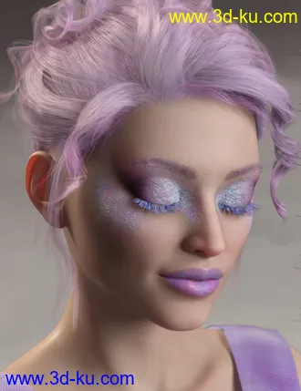 3D打印模型Simple Lashes Merchant Resource for Genesis 8.1的图片