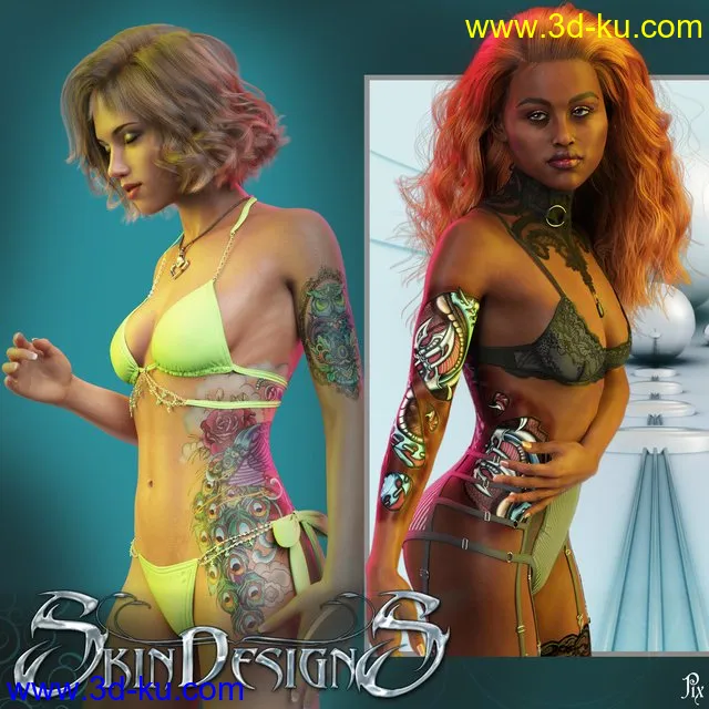 SkinDesignS for Genesis 3 and 8 Females模型的图片1