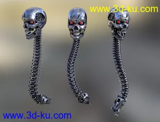 3D打印模型Skull n Spine Mech的图片