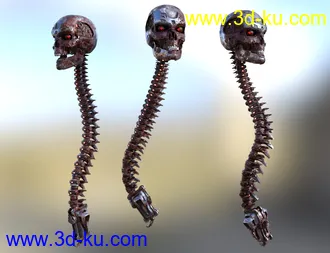 3D打印模型Skull n Spine Mech的图片