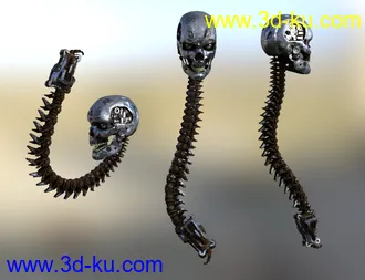 3D打印模型Skull n Spine Mech的图片