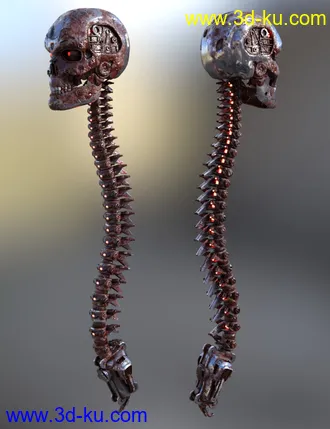 3D打印模型Skull n Spine Mech的图片