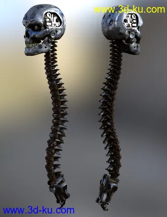 3D打印模型Skull n Spine Mech的图片