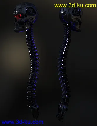 3D打印模型Skull n Spine Mech的图片